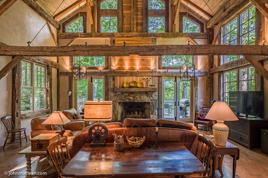 New York Times - 289 Toxaway Dr., Lake Toxaway, NC - Great Room - 1 point perspective