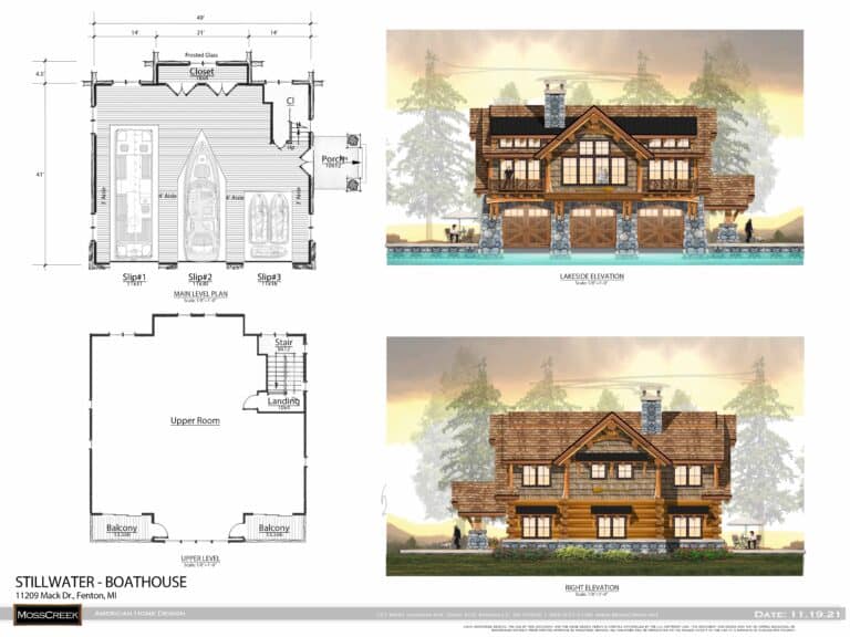 Griffin 18x24 Boathouse Plans and Elev 111921
