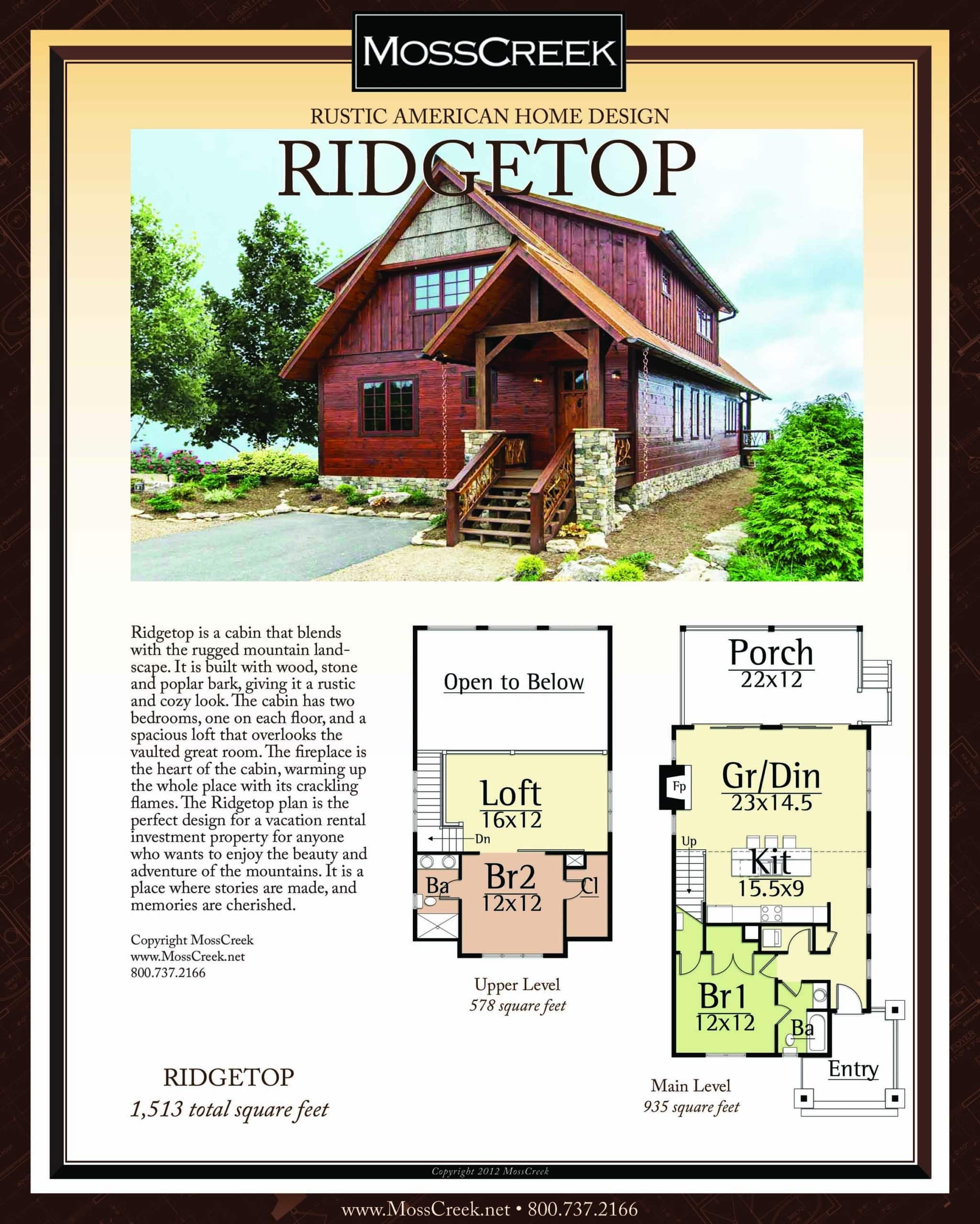 Home Plans Rustic – Mosscreek
